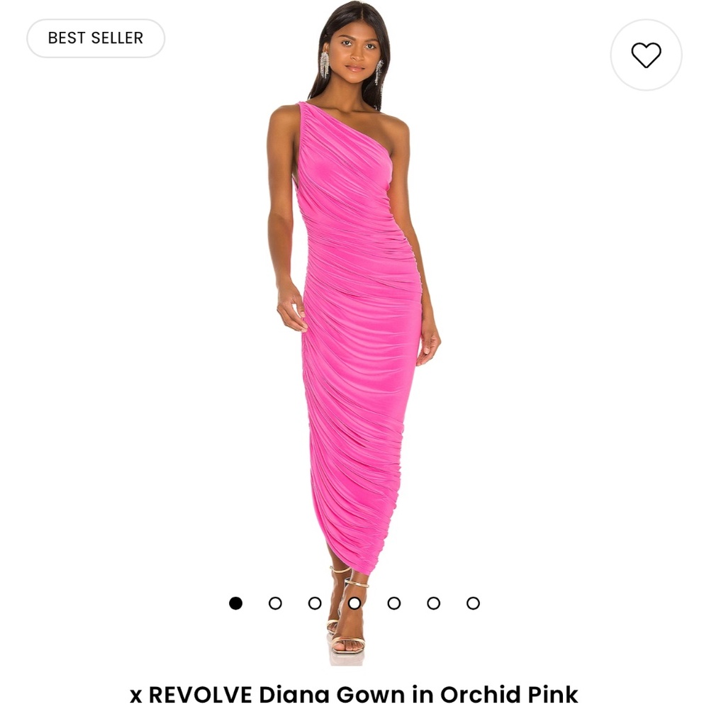 Norma Kamali Diana Gown Orchid Pink size S